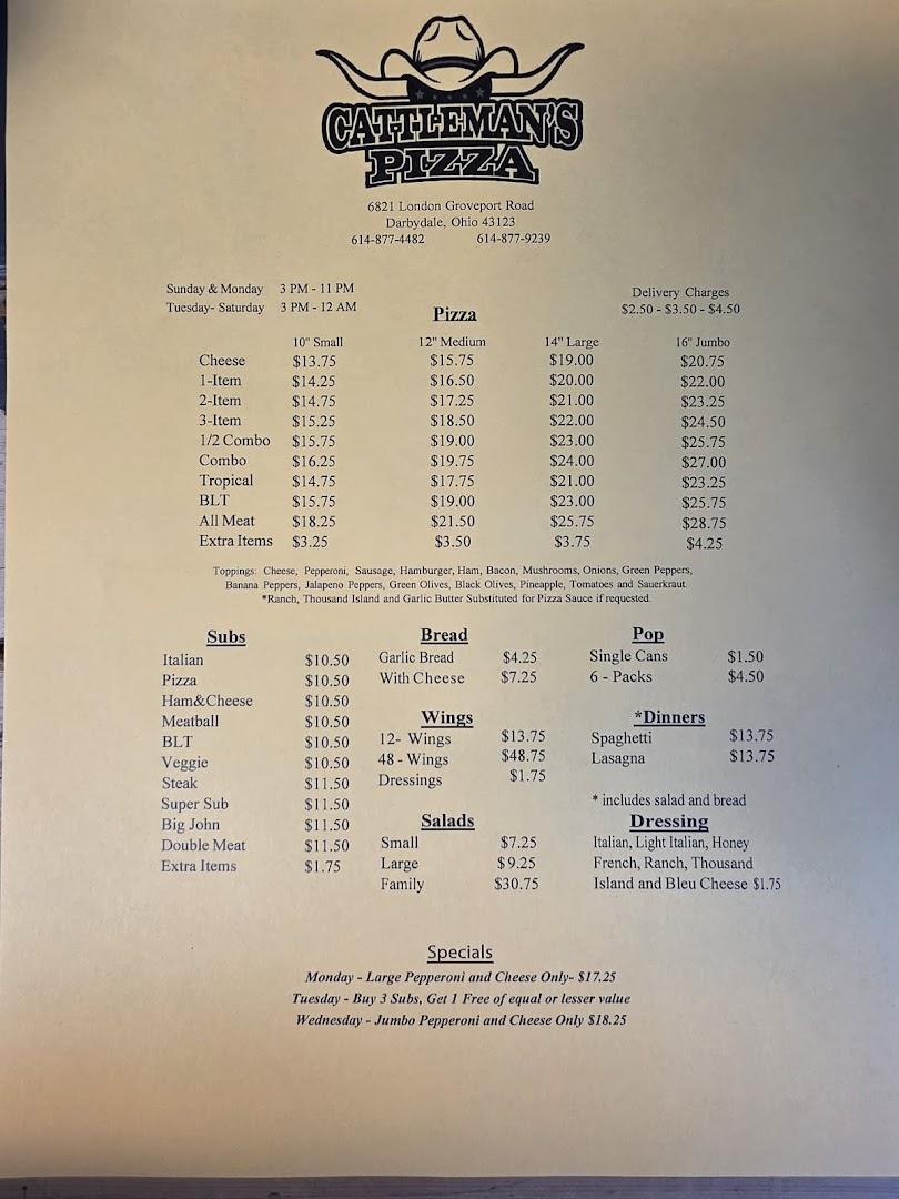 Cattleman's Pizza